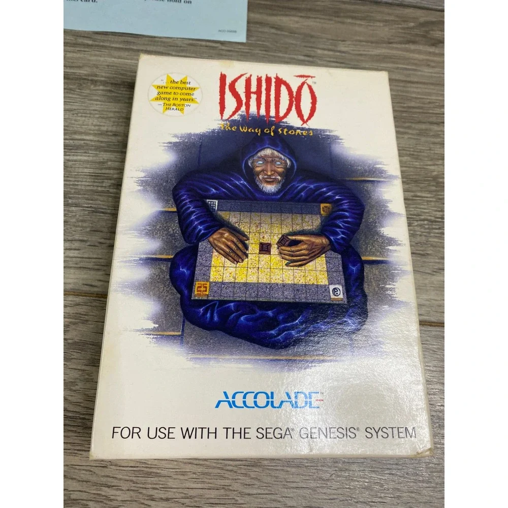 Ishido‎ The Way of Stones Sega Genesis Accolade Complete In Box CIB Puzzle Game